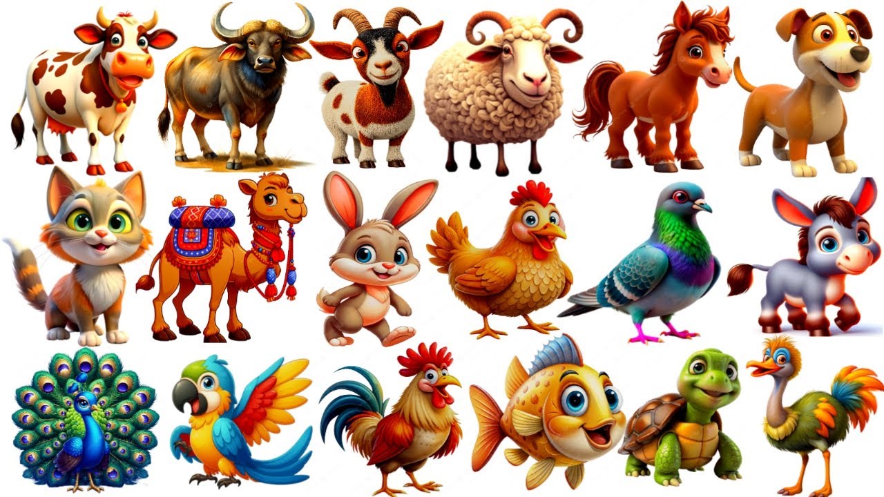 Learn domestic animal name | বিভিন্ন গৃহপালিত প্রাণীর নাম |domestic animal name for kids in English