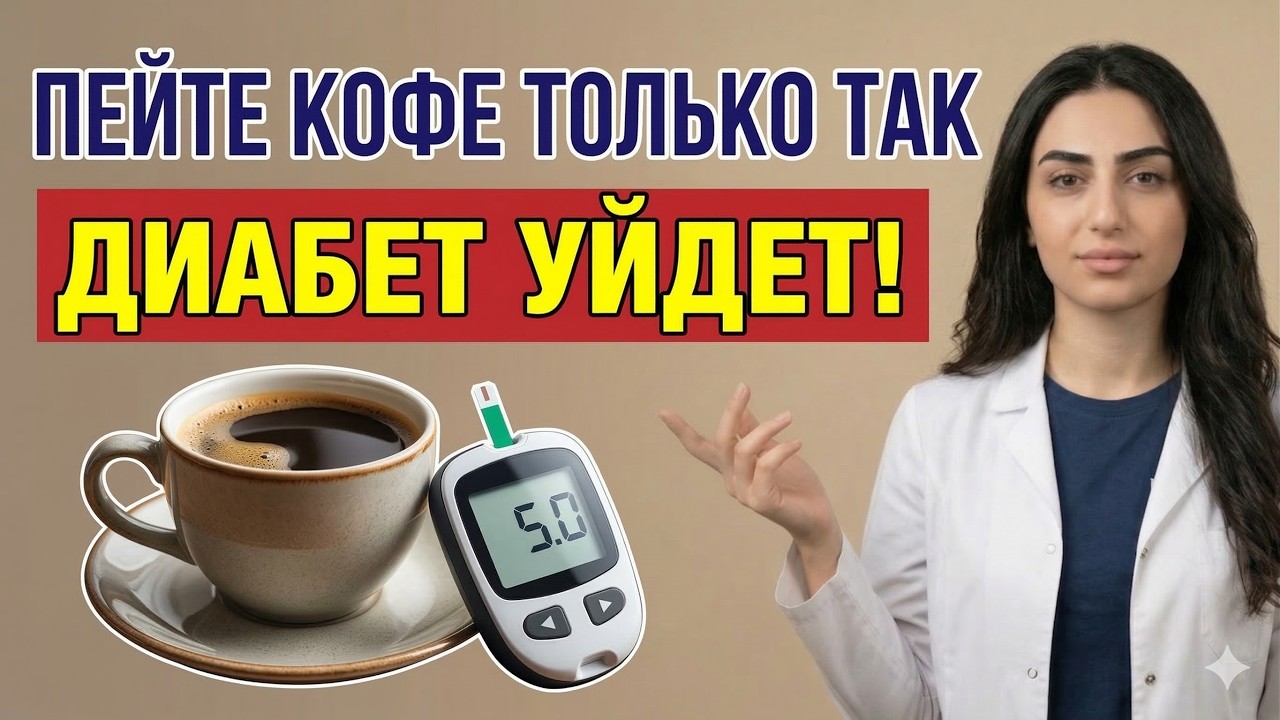 Сахар упадёт сам если пить кофе ТАК - врач советует.