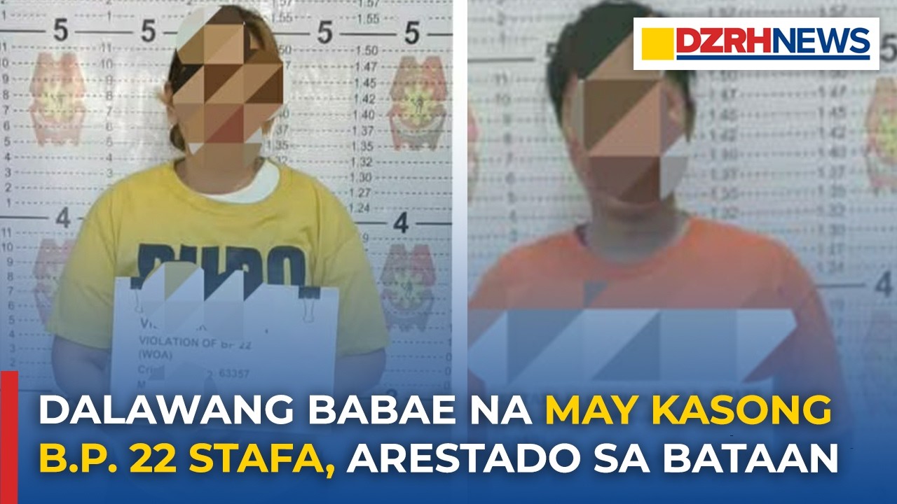 Dalawang babae na may kasong B.P. 22 stafa, arestado sa Bataan
