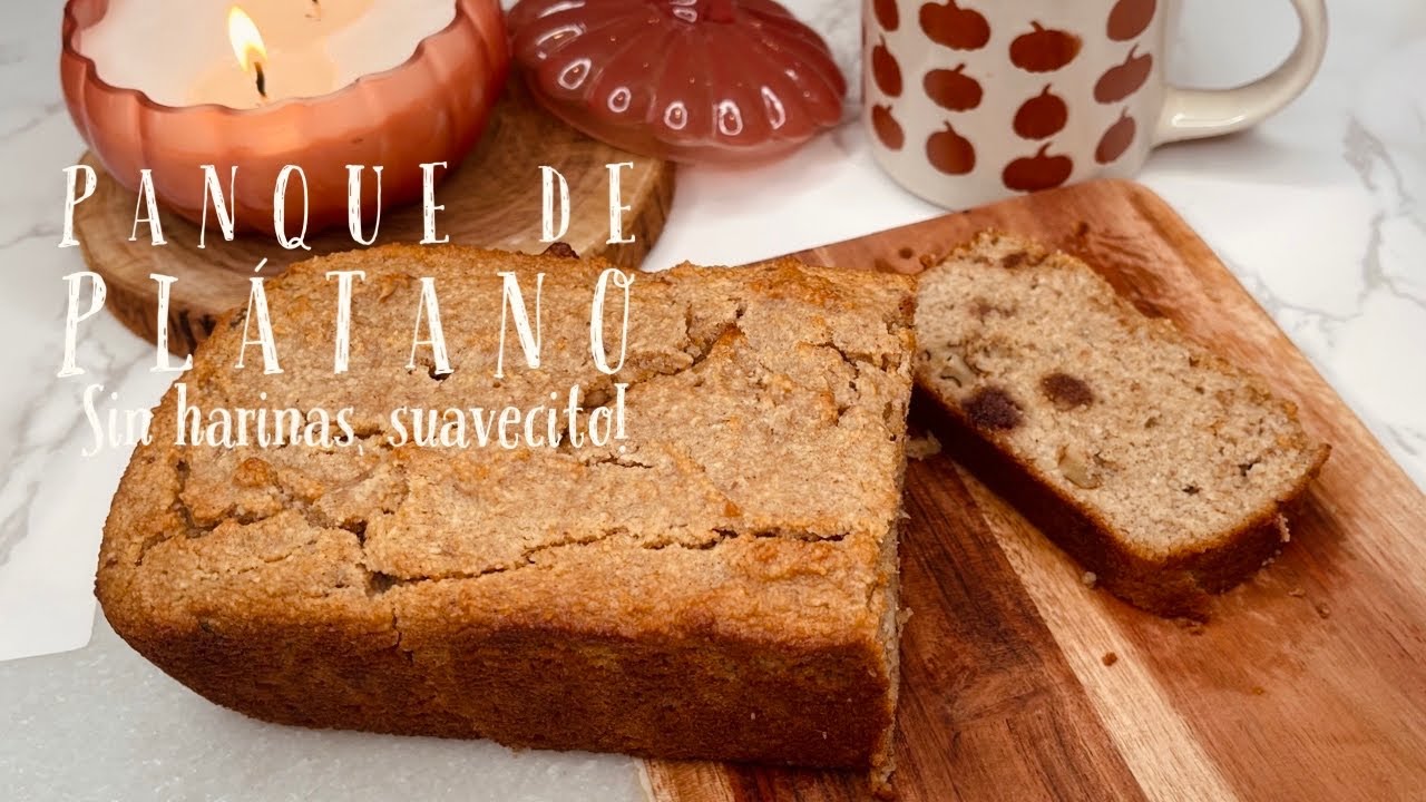PANQUE DE PLATANO CON HARINA DE ALMENDRAS