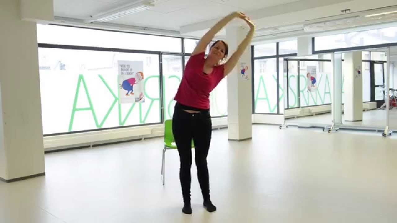 Istu vähemmän, voit paremmin - taukojumppa 1, Sit less feel better - Bottoms up break exercise 1