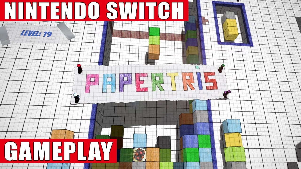 Papertris Nintendo Switch Gameplay