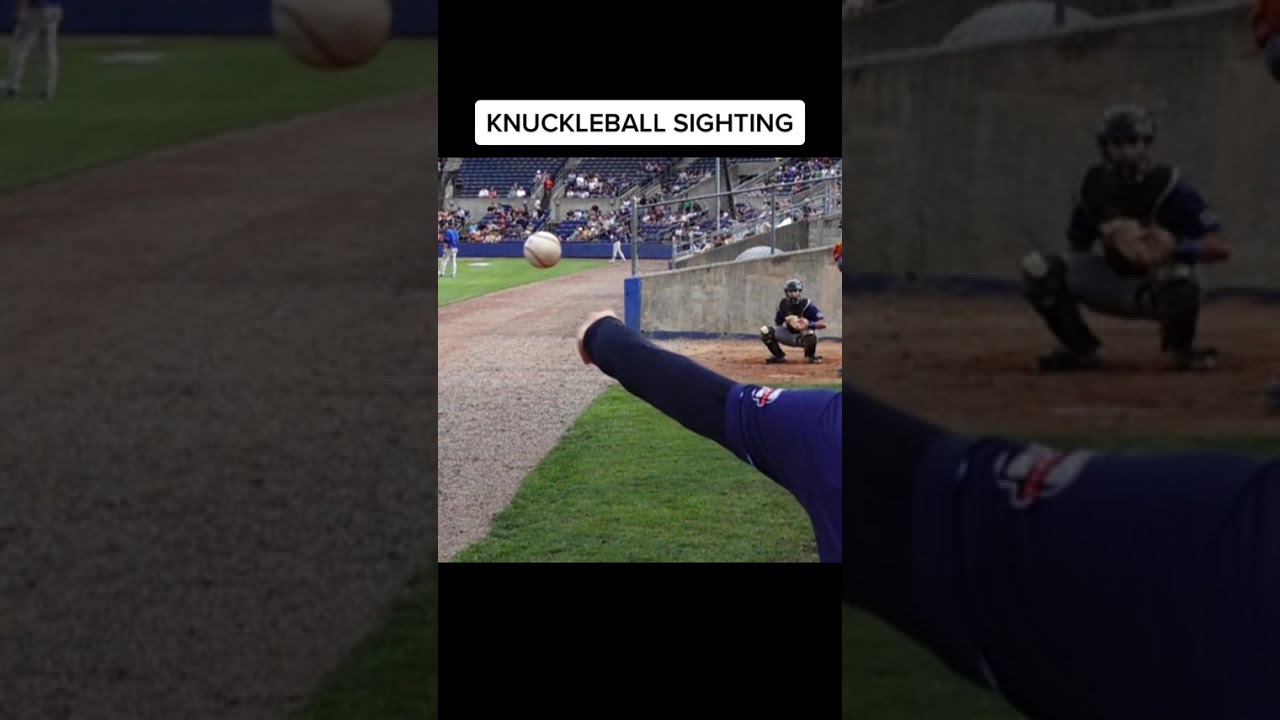 Slow Motion KNUCKLEBALL 👀 | #shorts