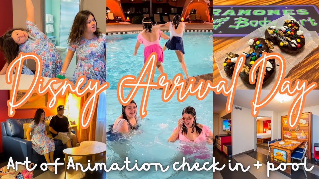 ✨2024 WALT DISNEY WORLD TRAVEL VLOG | CHECK IN + POOL AT DISNEY’S ART OF ANIMATION RESORT | AUTISM