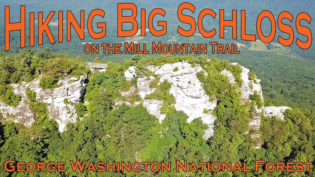 Hiking Big Schloss on the Mill Mountain Trail - George Washington National Forest