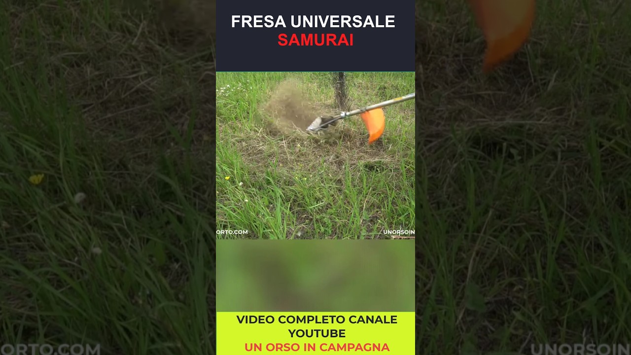 ERPICE ROTANTE SAMURAI: fresa universale per DECESPUGLIATORE! #shorts #decespugliatore #perte
