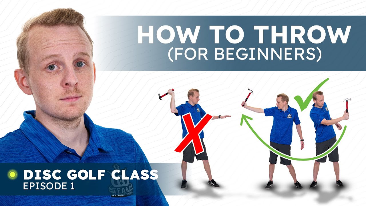 How to throw a disc for a beginner! | 1 on 1 disc golf lessons with Danny Lindahl Ep. 1