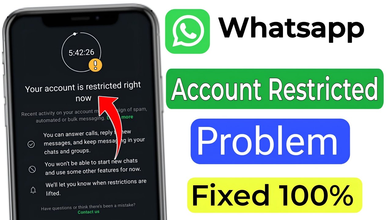 Your account is restricted right now whatsapp problem |Whatsapp your account is restricted right now