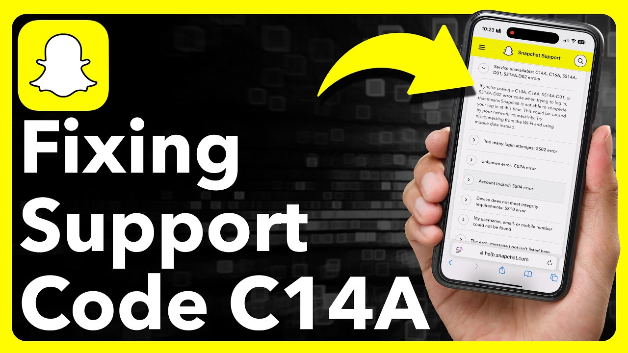 How To Fix Snapchat Support Code C14A