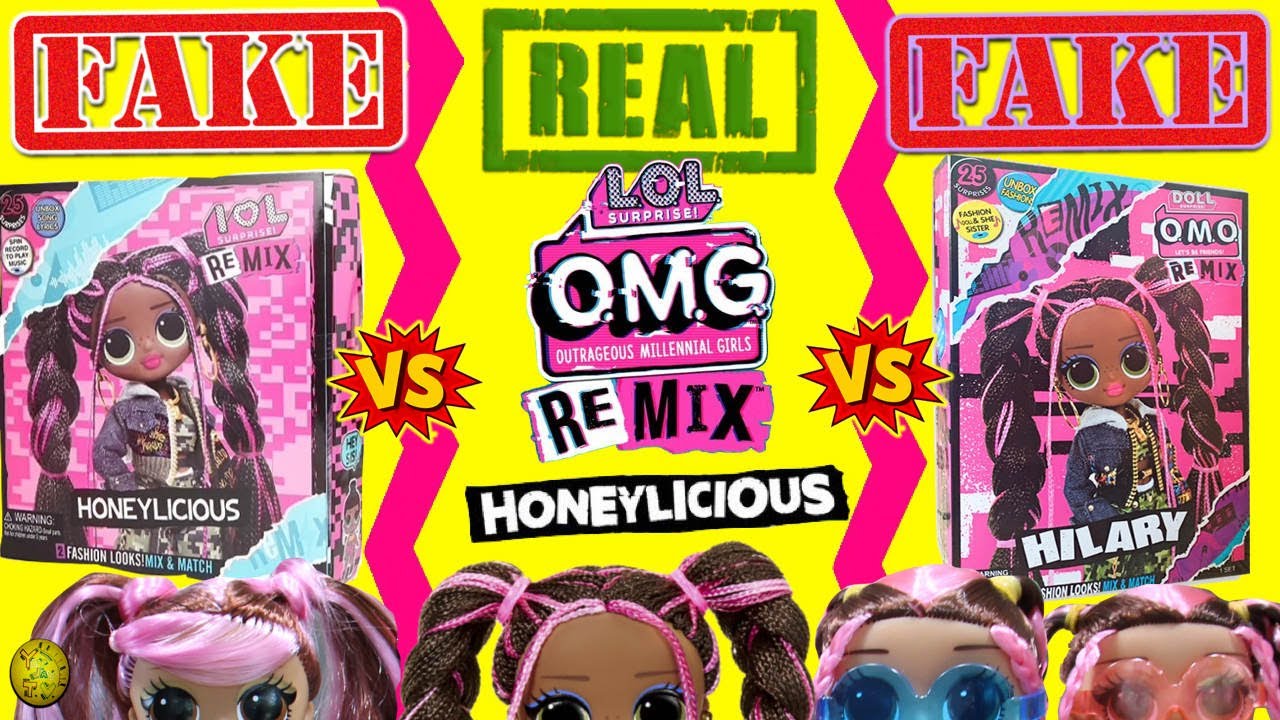 Fake vs fake lol OMG remix Honeylicious. Fake lol omg vs real lol. Yaydaytv unboxing weird fake toys