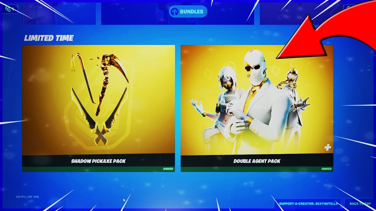 DOUBLE AGENT PACK RETURN RELEASE DATE in Fortnite Item Shop! (Double Agent Pack Returning)