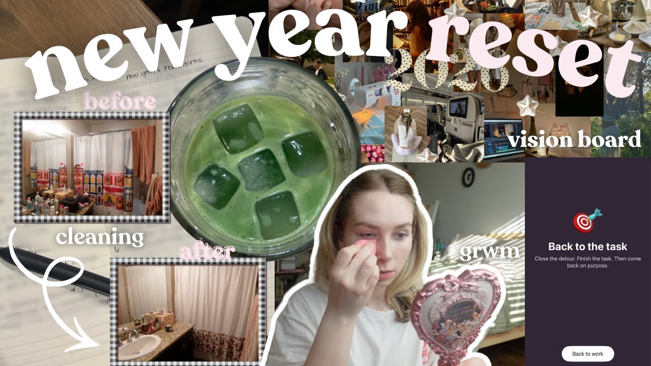 ultimate new years prep ⭐️🎉 (reset for 2026, resolutions and goals, & vision board!)