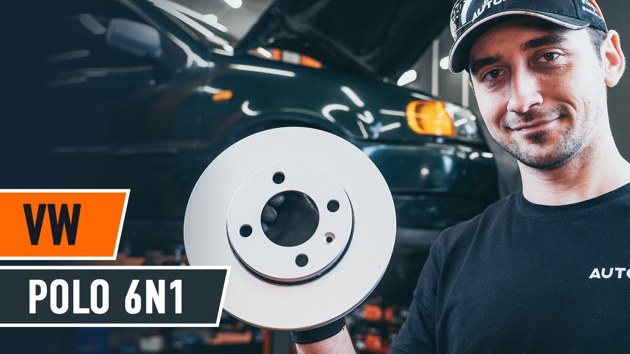 Wie VW POLO 6n1 Bremsscheiben vorder wechseln [AUTODOC TUTORIAL]