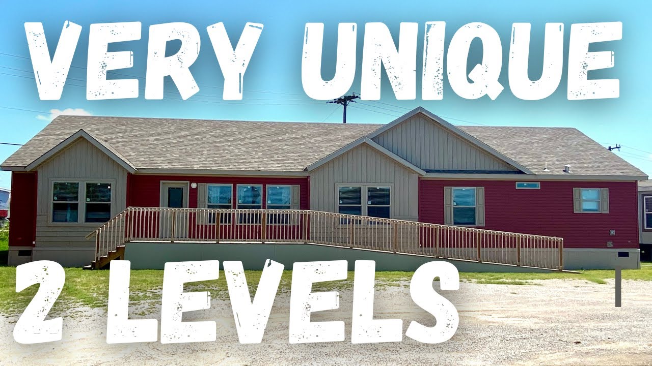 Very UNIQUE mobile home with 2 levels (WOAH)! House has a UNCOMMON layout! Home Tour