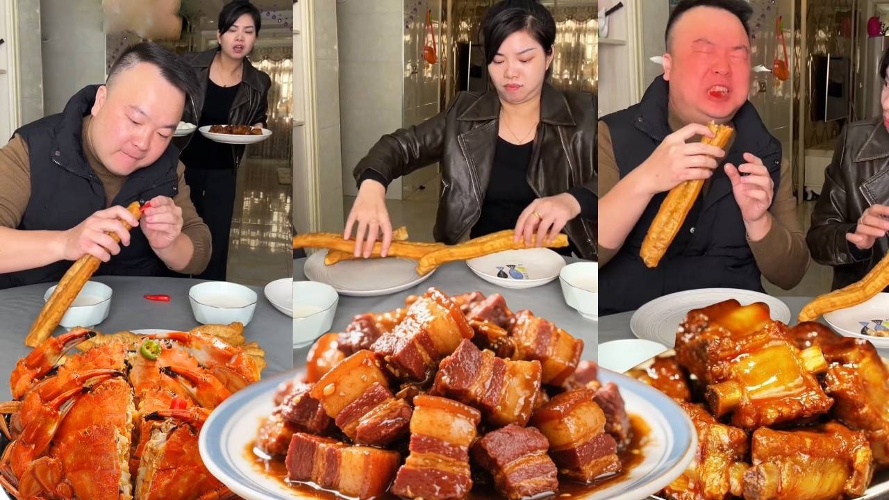 My stupid husband put chili peppers in my fried dough sticks! I made him cry from the spiciness.