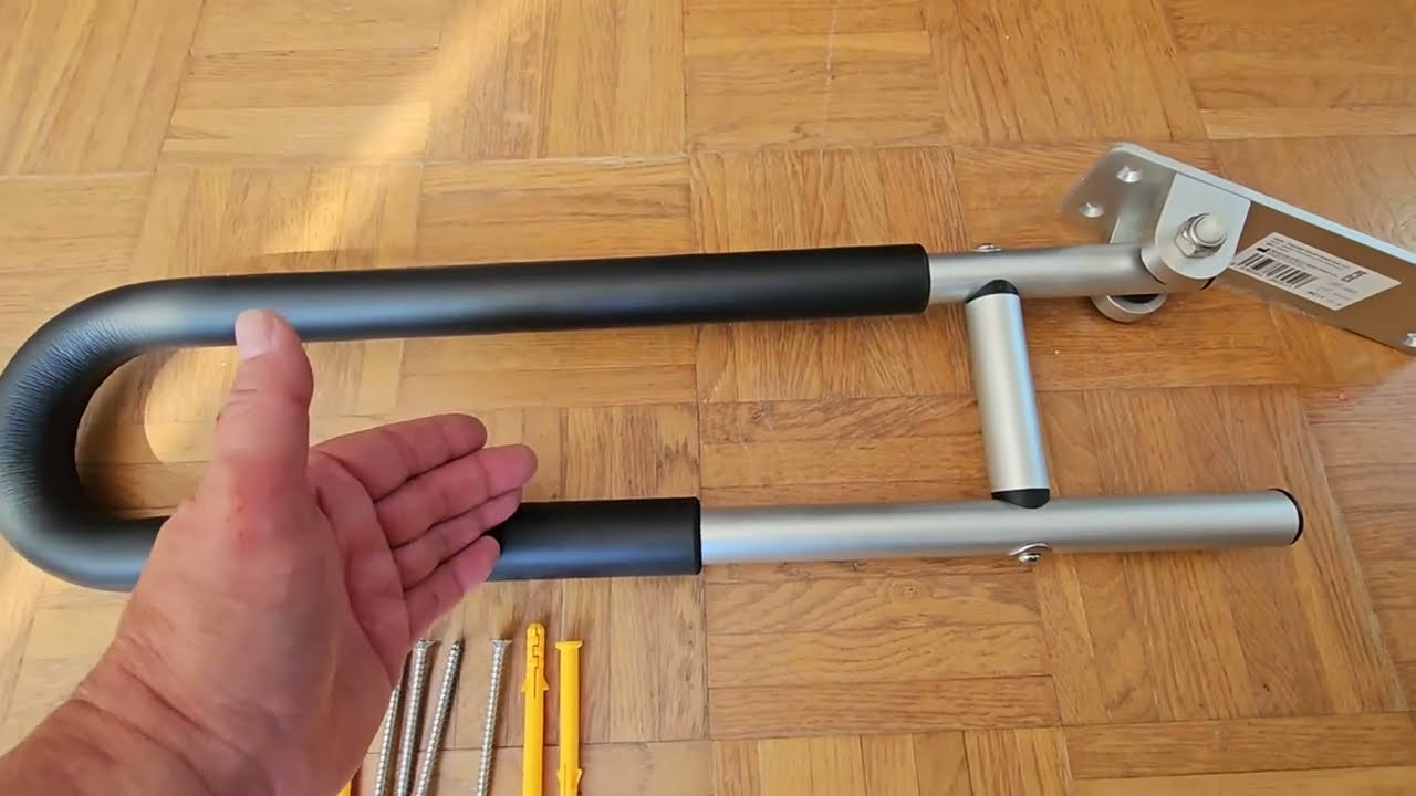 PEPE   Barre d'Appui WC Relevable Rembourrée, Barre d'appui de conception très robuste  Aluminium ép