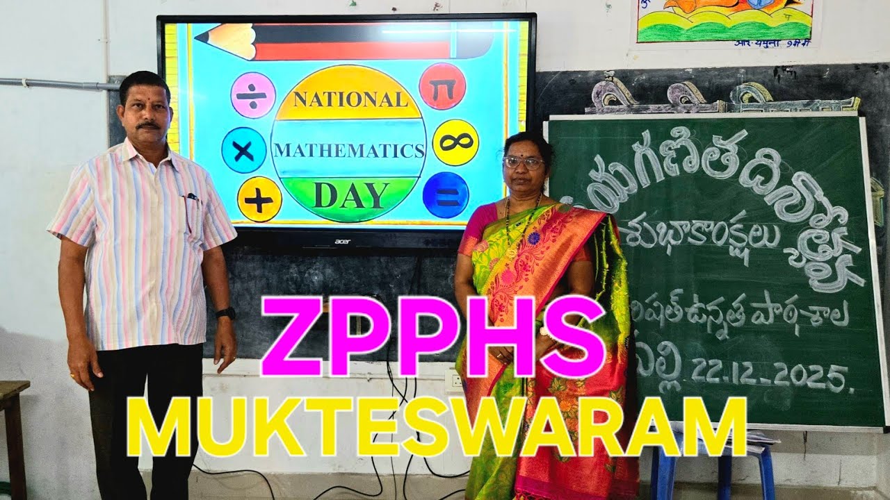 # National Maths Day Celebrations 2025@ ZPPHS MUKTESWARAM (SIRIPALLI)