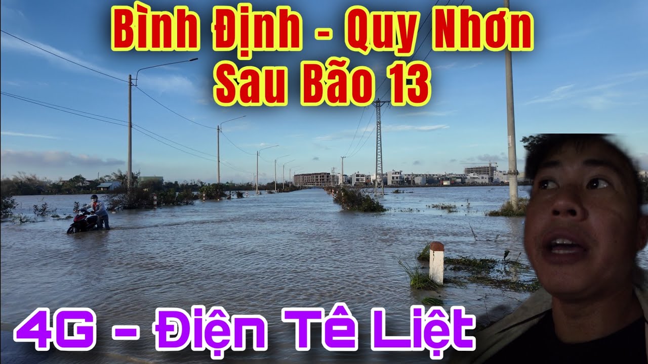 B&igrave;nh Định Quy Nhơn Ch&igrave;m Trong B&oacute;ng Tối Sau Cơn B&atilde;o Số 13