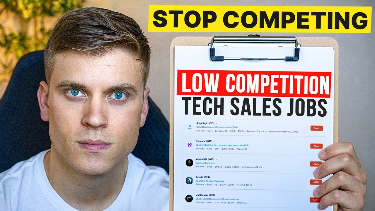 How to Find Tech Sales Jobs with Low Competition