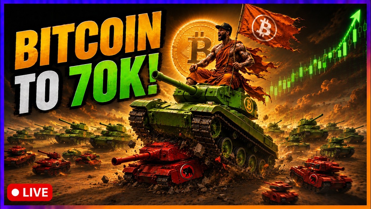 Bitcoin to 70K?! Live Trading & TA