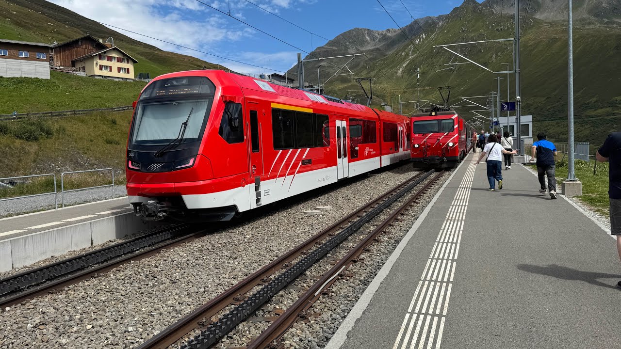 Im Glacier Express von Chur nach Brig 