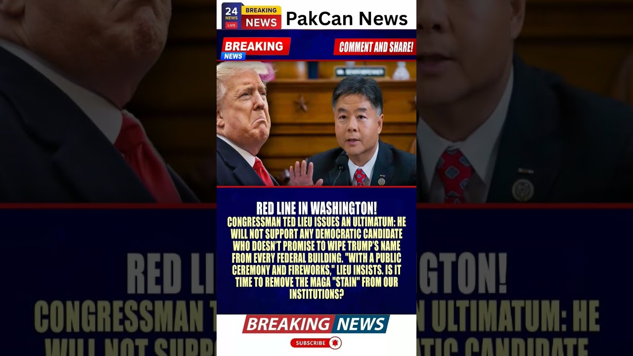 Ted Lieu&rsquo;s Reported Trump Proposal Sparks Political Debate | PakCan News