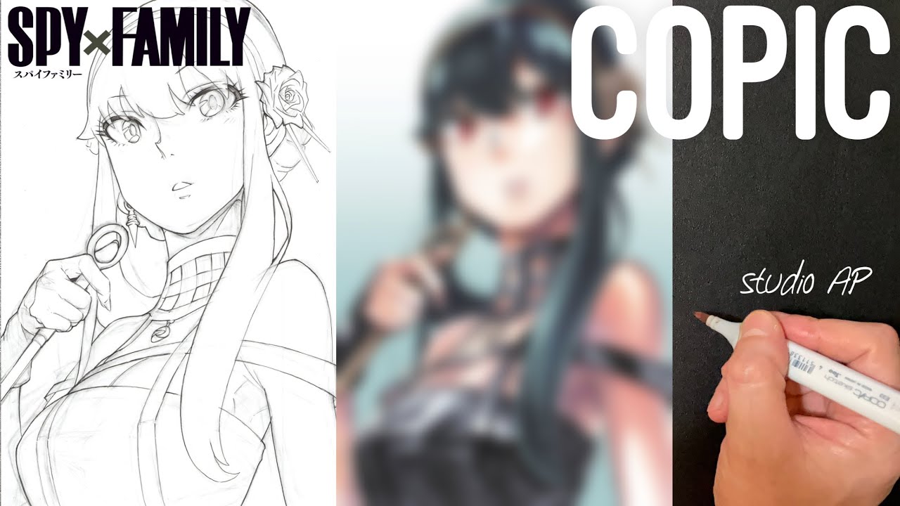 【SPY×FAMILY】ヨルフォージャー 描いてみた | Drawing Yor Forger | copic