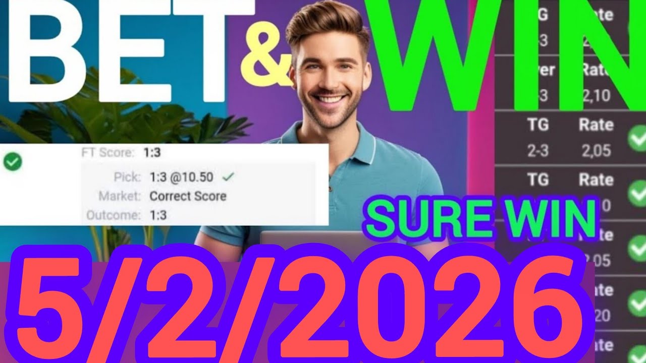 Correct Score Tips & Predictions Today | 5/2/2026| Expert Football Bets & Sure Wins 