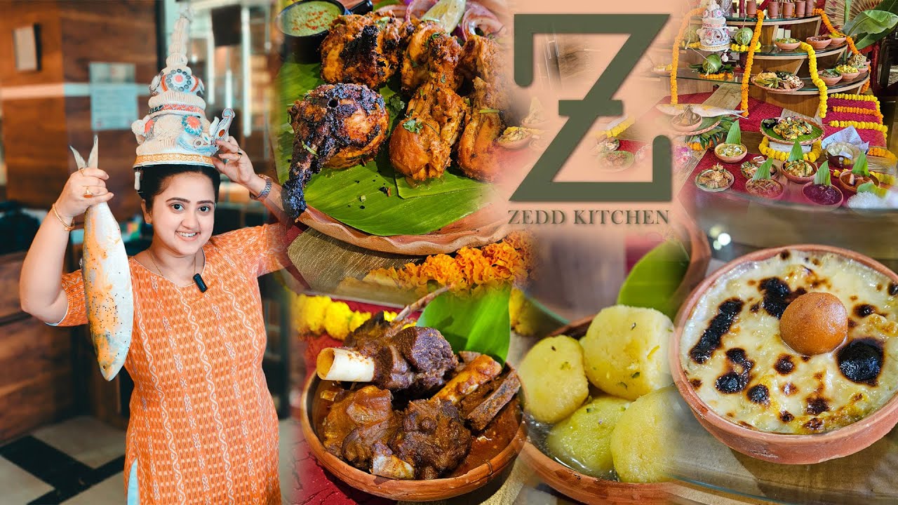 Zedd kitchen এ শুরু হলো Unlimited ইলিশ মটন চিংড়ি Buffet❤️New Unlimited Bengali Buffet In Kolkata🔥