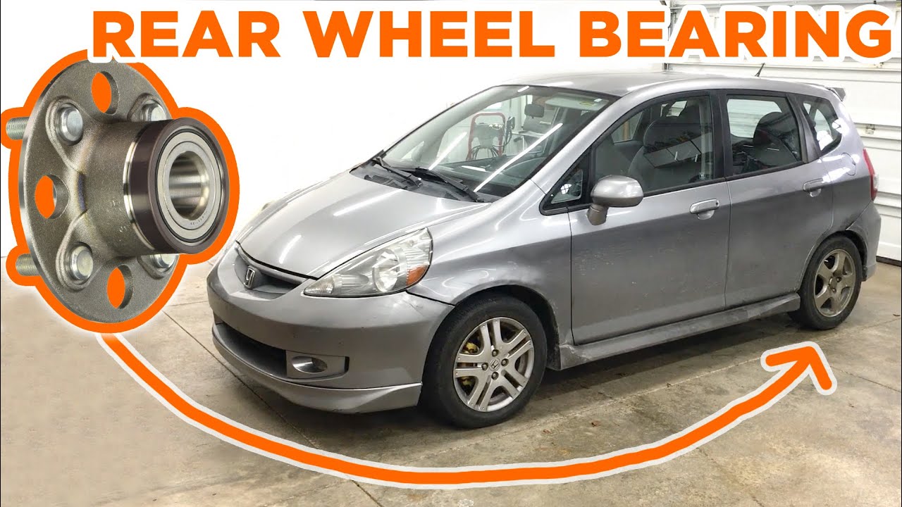 Как отремонтировать/заменить подшипник/ступицу заднего колеса на Honda Fit 2007-2013
