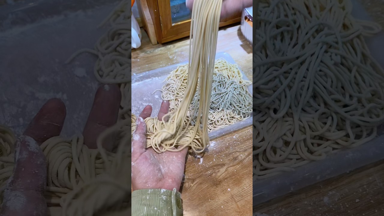 Make homemade noodles, really like the chewy texture and it doesn't break easily #rizkilunca