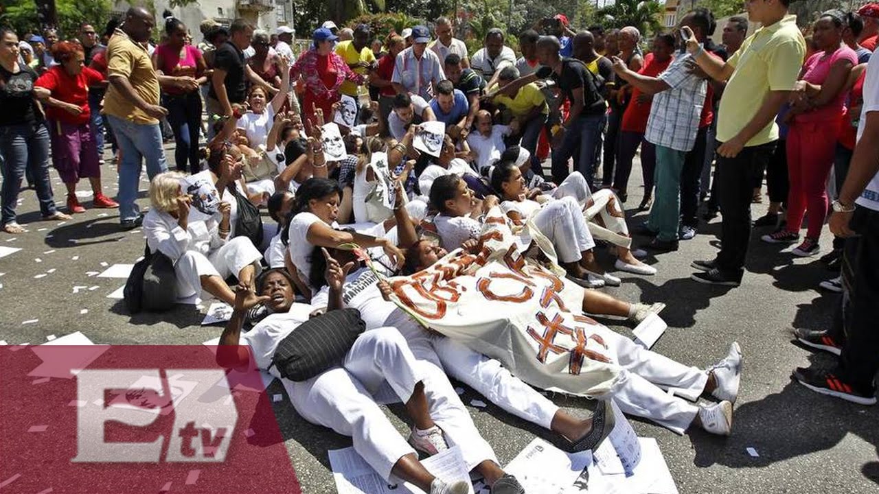 Detienen a Damas de Blanco por protestar contra visita de Obama a Cuba / Ingrid Barrera