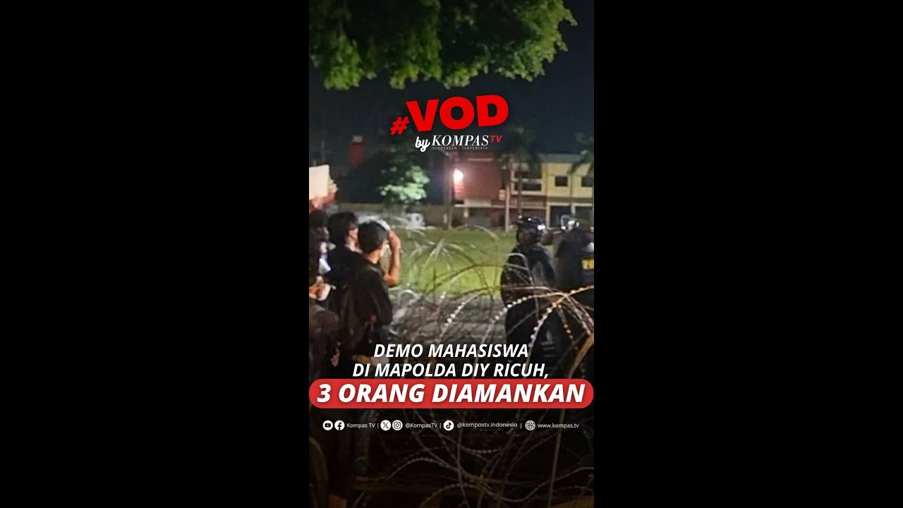 Demo Mahasiswa di Mapolda DIY Ricuh, 3 Orang Diamankan #short