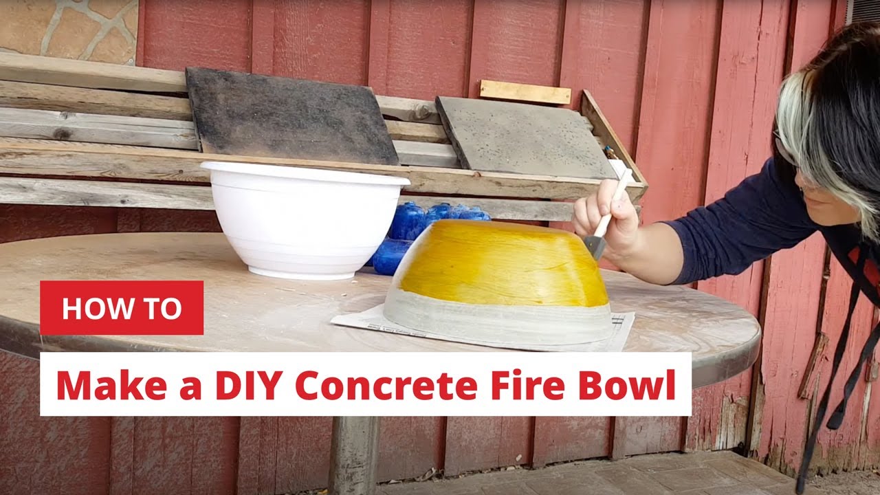 How to Make a DIY Concrete Fire Bowl | Direct Colors Summer Projects