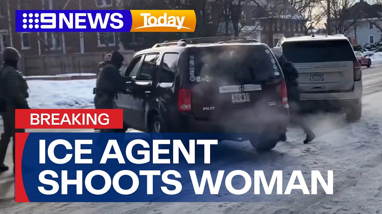 BREAKING: Woman fatally shot by ICE officer in U.S. | 9 News Australia