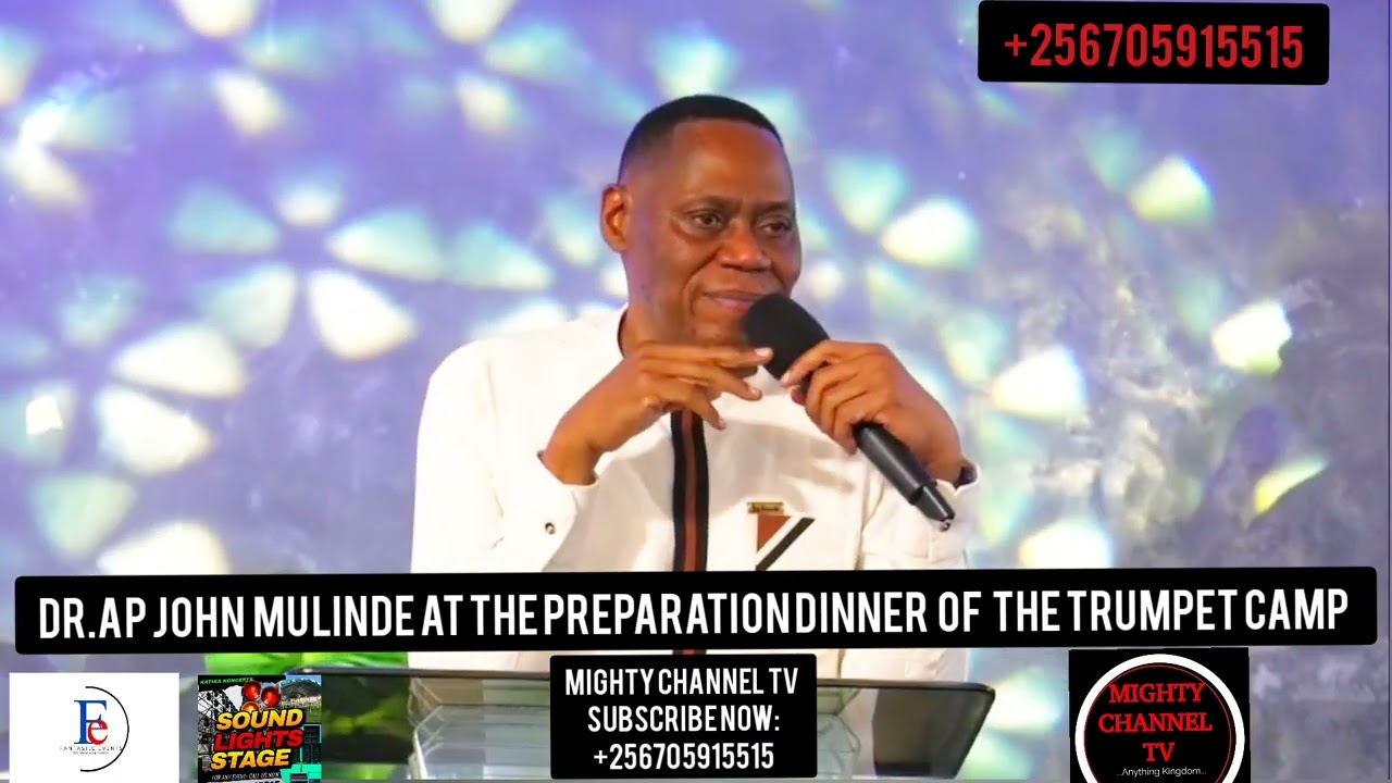 Dr Ap. John Mulinde at the Dinner Preparations of the Trumpet camp to happen on 20 January 2026