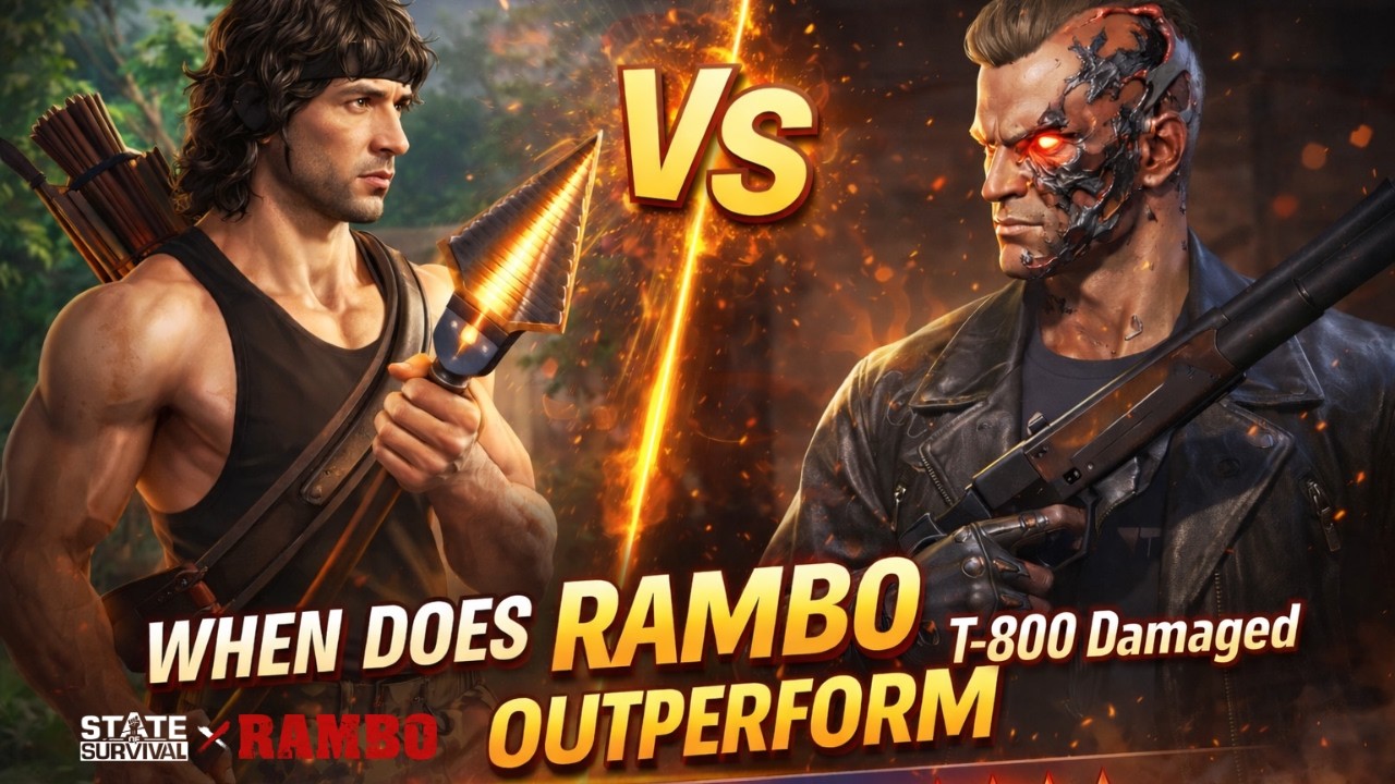 John Rambo vs T-800 Damaged ⚔️ Resonating Hero Comparison | Who Is STRONGER?