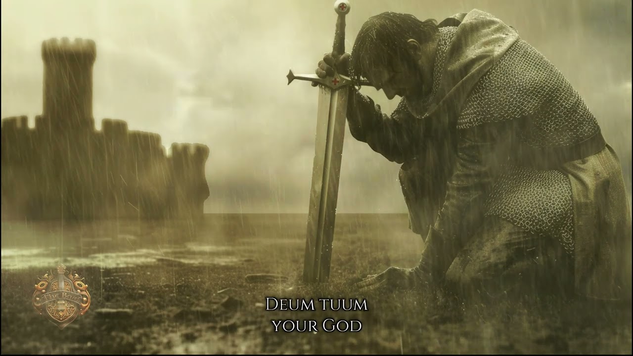 Gregorian Chant | Lamentations of Jeremiah III Rainstorm ambience (No AI, No Mid-Roll Ads)