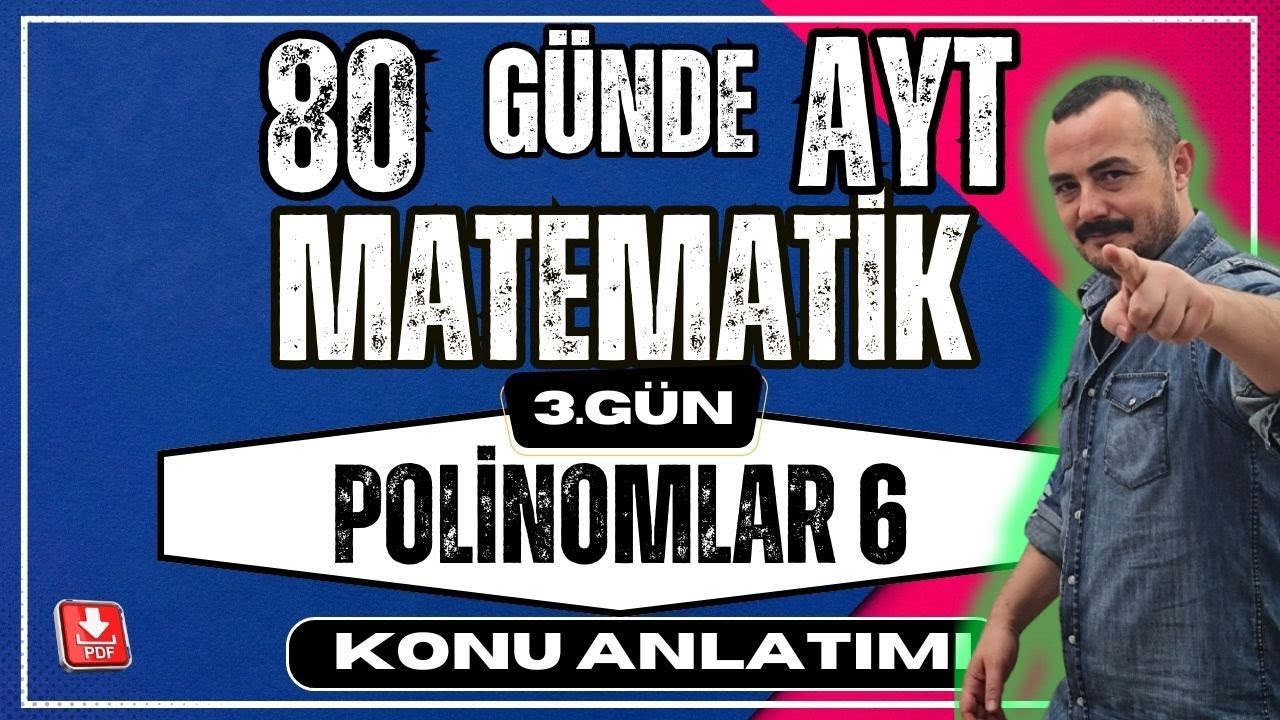 🟥Polinomlar 6 | Sabit Terim Katsayılar Toplamı✅80 Günde AYT Matematik | AYT Matematik Konu Anlatımı💯