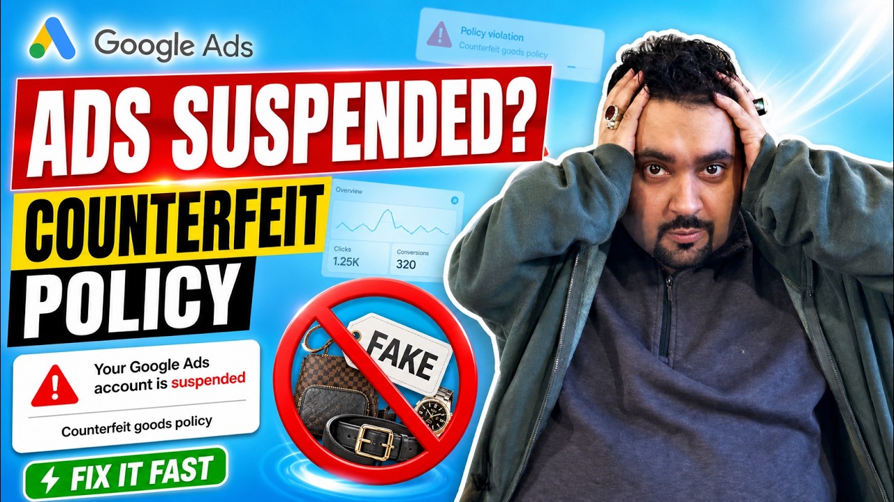 Google Ads Account Suspended for Counterfeit Goods? Case Study & Recovery Process [2026]