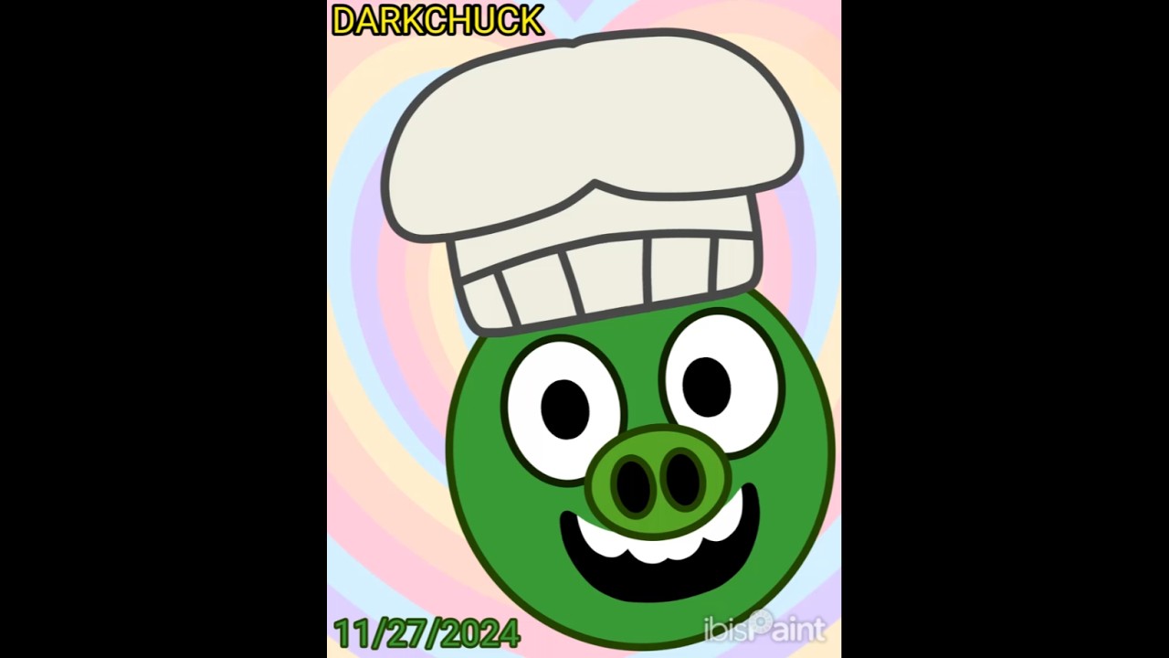 Angry Birds speedpaint 🖍 Chef pig 