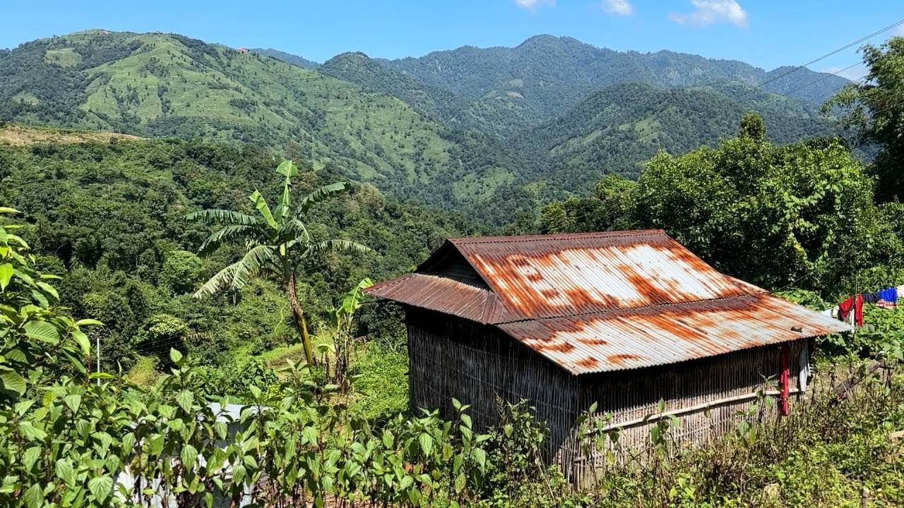 A Beautiful walk to Mountain village | Eye-catching sight and scenery
