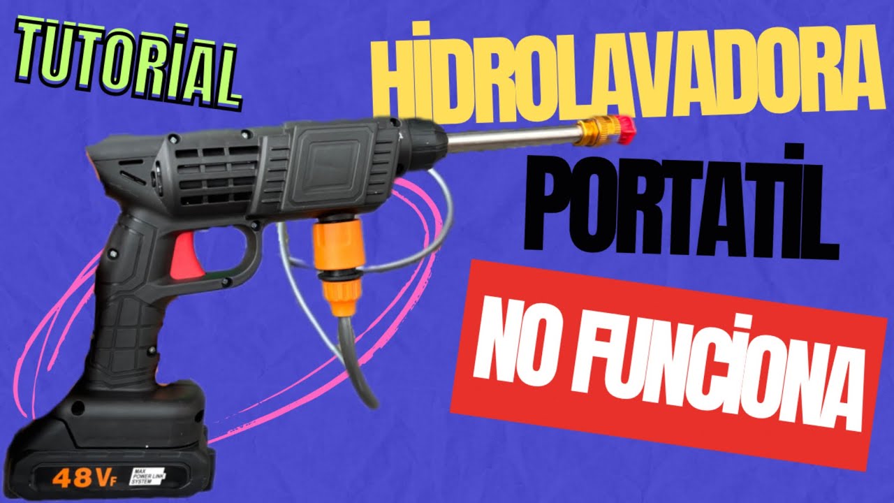 ¿Como reparar hidrolavadora portátil?