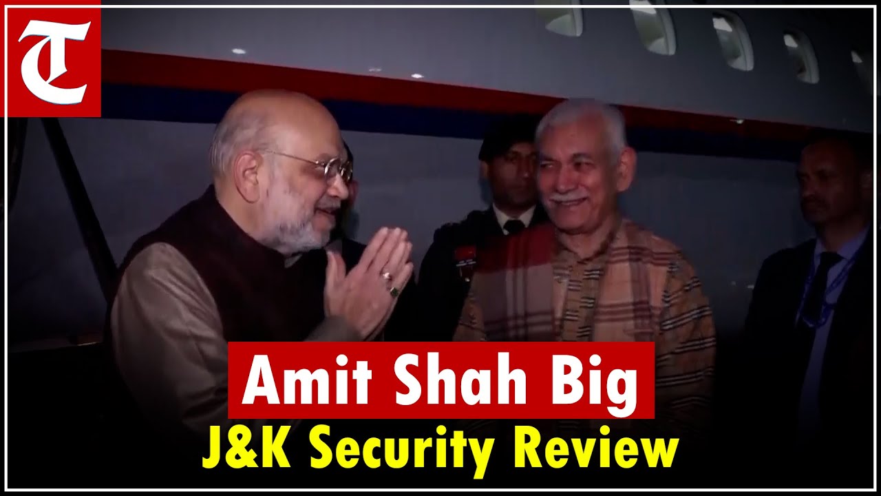Amit Shah Arrives in J&K for Big Security Review and Border Visit