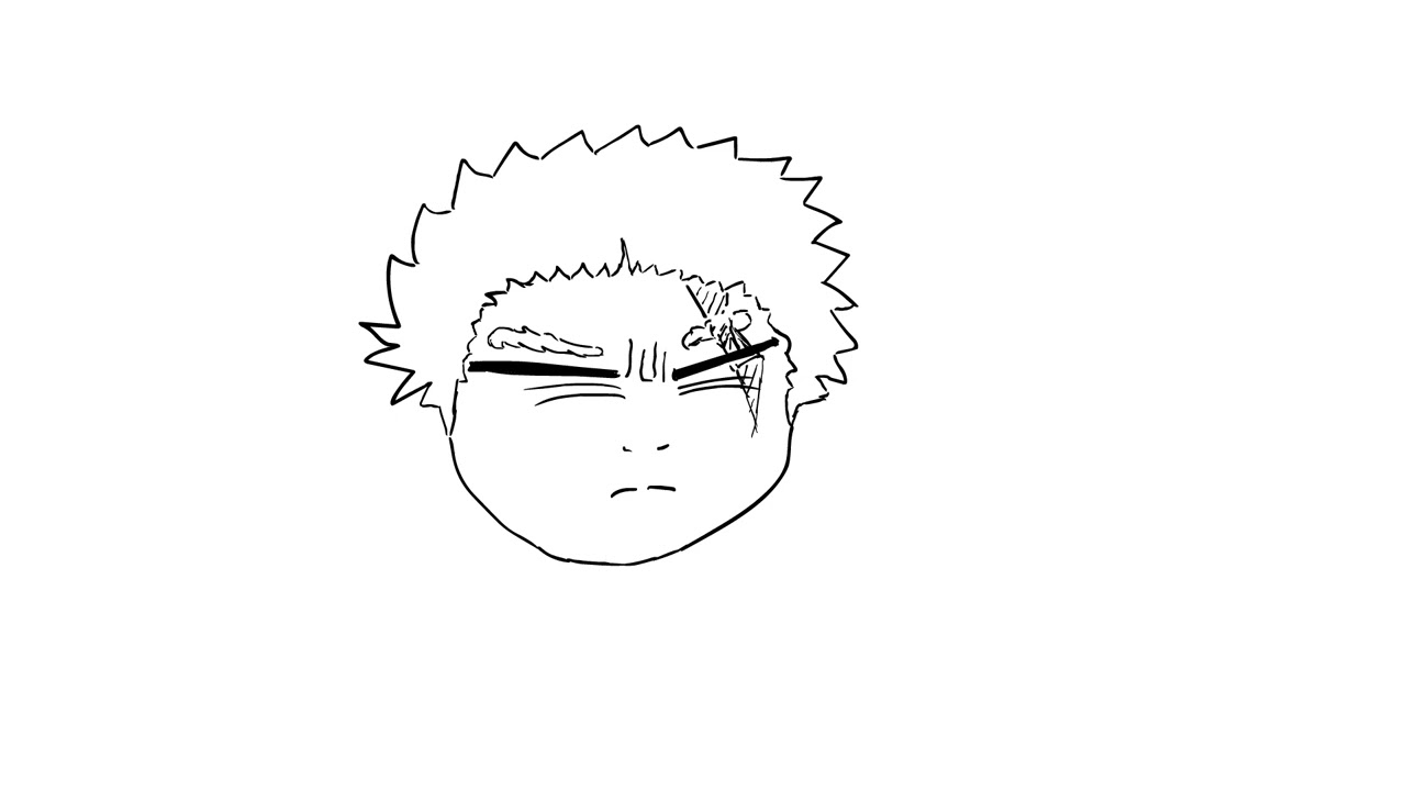 Scar face animation practice