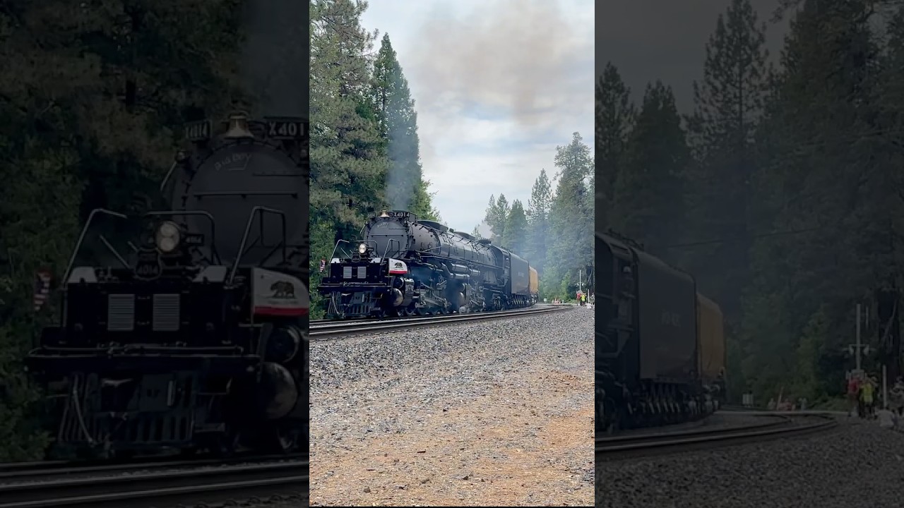 Union Pacific Big Boy 4014 Steam Engine on Donner Pass @ Alta!