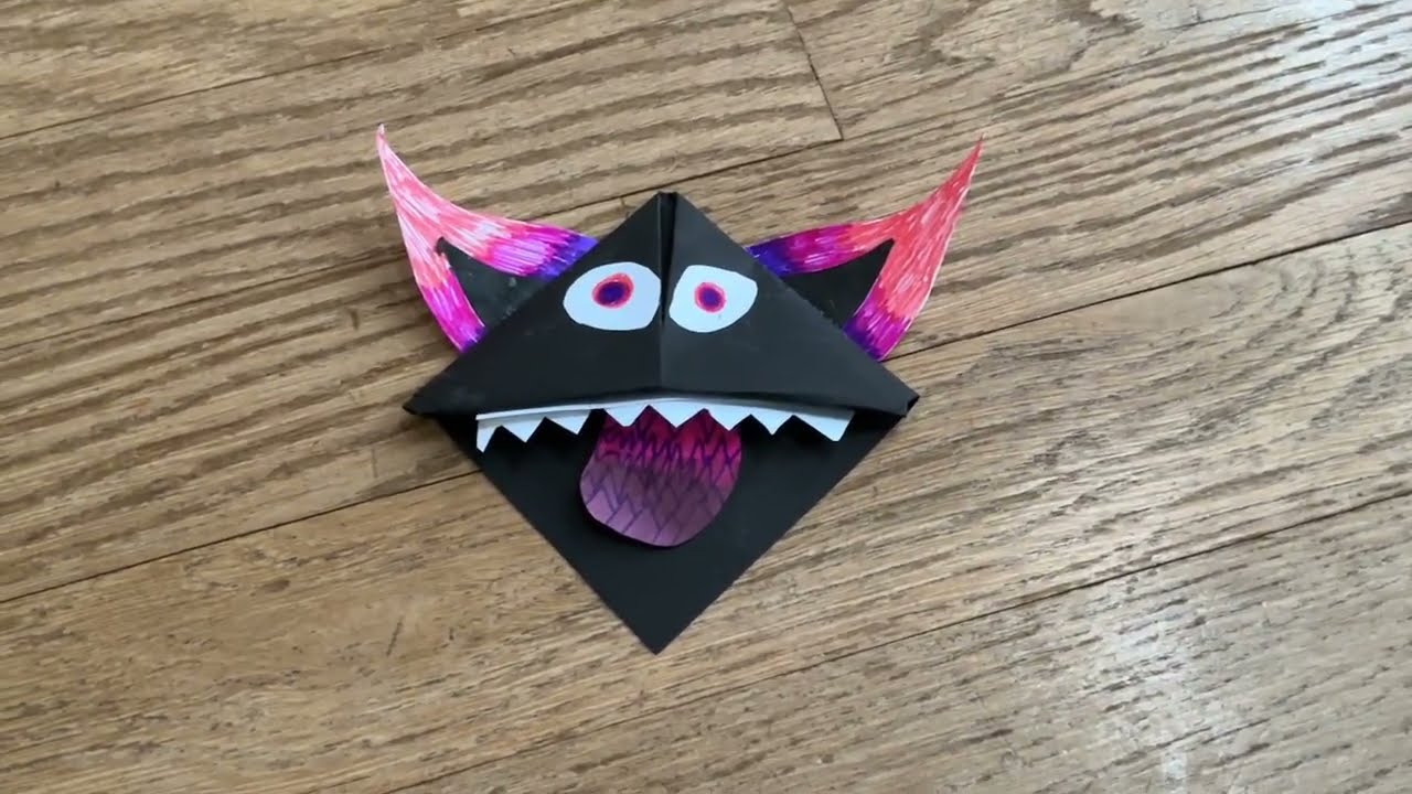 Origami paper Dragon bookmark #art #dragon #drawing #fyp #craft #vieal