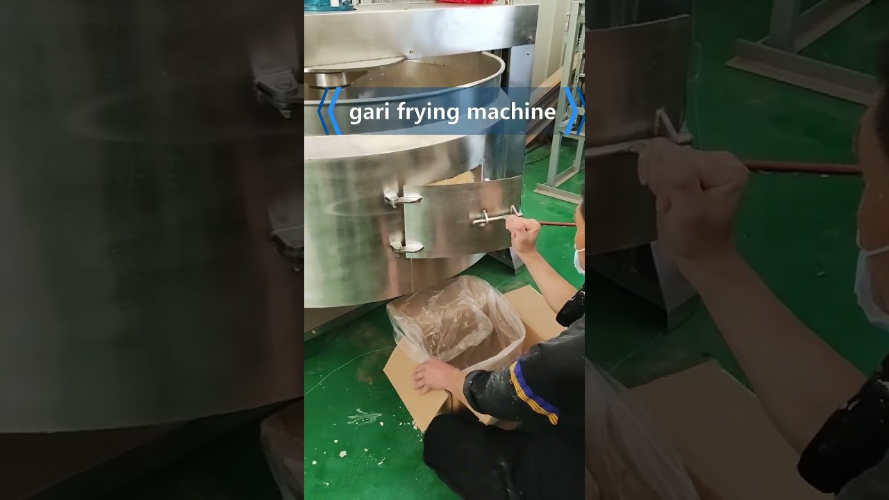 cassava gari roasting garri fryer