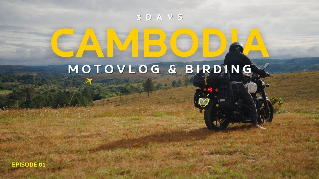 Camping in the Mountains of Cambodia | Motorbike Adventure & Birding