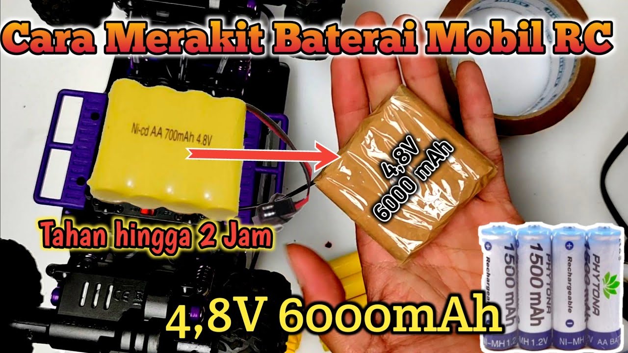 Cara Merakit Baterai Mobil RC 4,8V Dengan Mudah Hasil Memuaskan